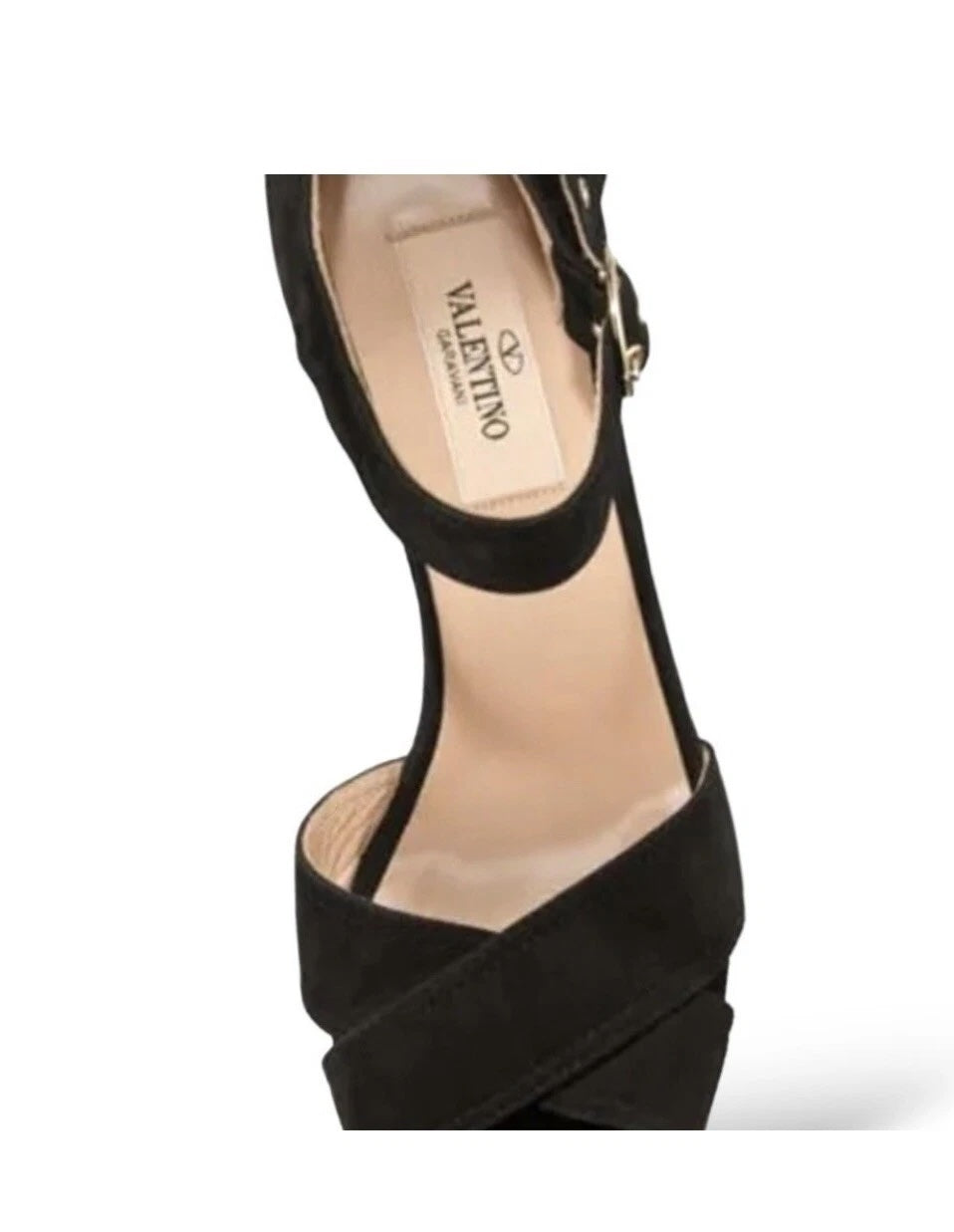 VALENTINO GARAVANI PLATFORM CRISS CROSS HEELED SANDALS