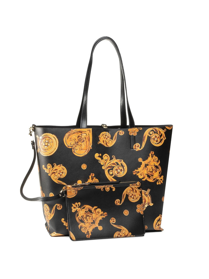 VERSACE JEANS COUTURE REGALIA BAROQUE REVERSIBLE SHOPPING TOTE