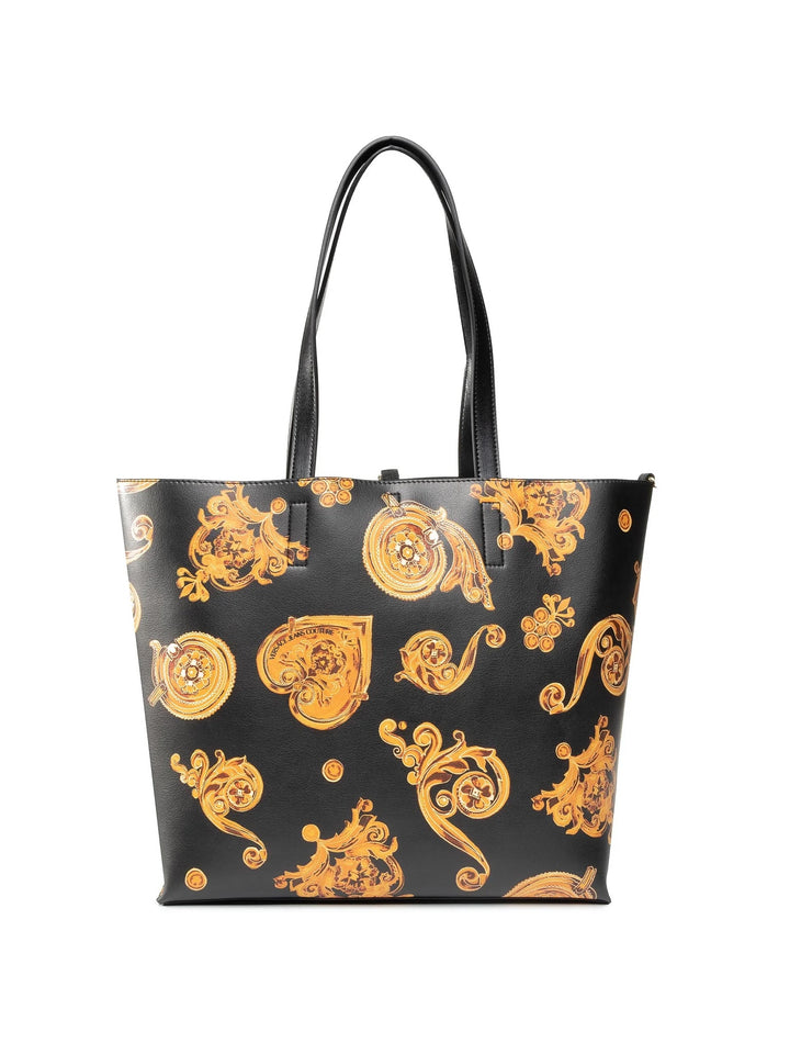 VERSACE JEANS COUTURE REGALIA BAROQUE REVERSIBLE SHOPPING TOTE