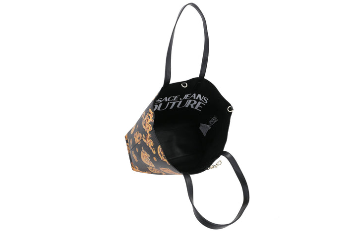 VERSACE JEANS COUTURE REGALIA BAROQUE REVERSIBLE SHOPPING TOTE