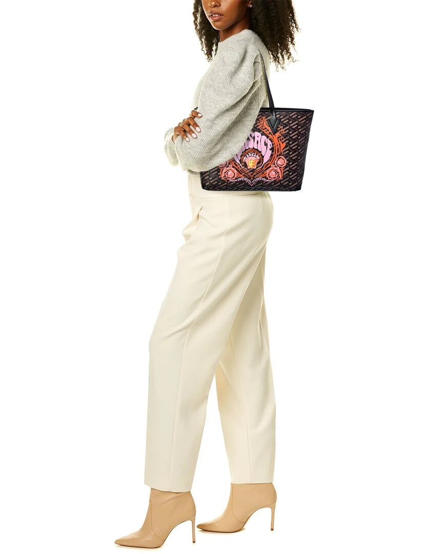 VERSACE LA GRACE MEDUSA MUSIC TOTE BAG WITH POCHETTE
