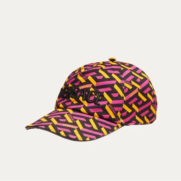 VERSACE LA GRECA MONOGRAM BASEBALL HAT