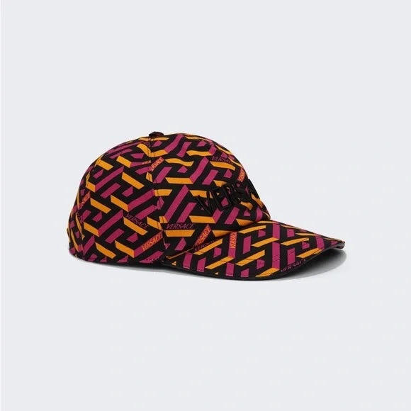 VERSACE LA GRECA MONOGRAM BASEBALL HAT