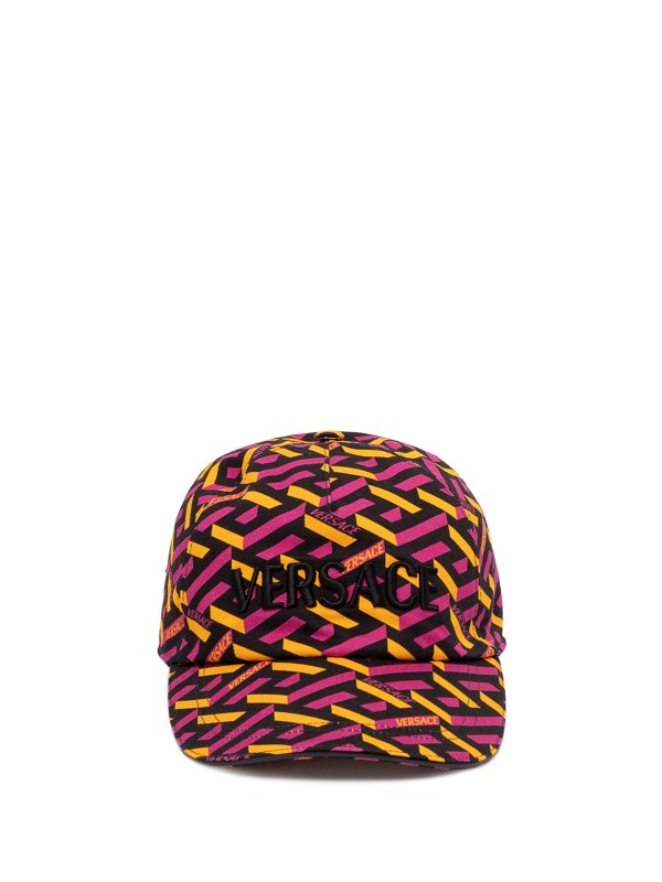 VERSACE LA GRECA MONOGRAM BASEBALL HAT