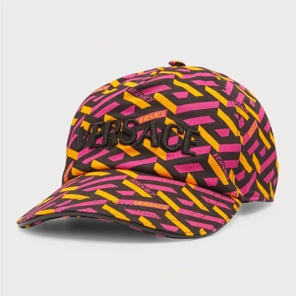 VERSACE LA GRECA MONOGRAM BASEBALL HAT