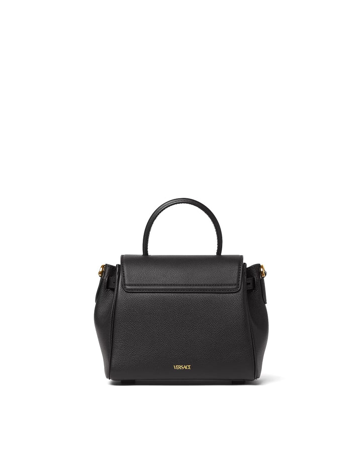 VERSACE LA MEDUSA TOP HANDLE CALFSKIN LEATHER BAG