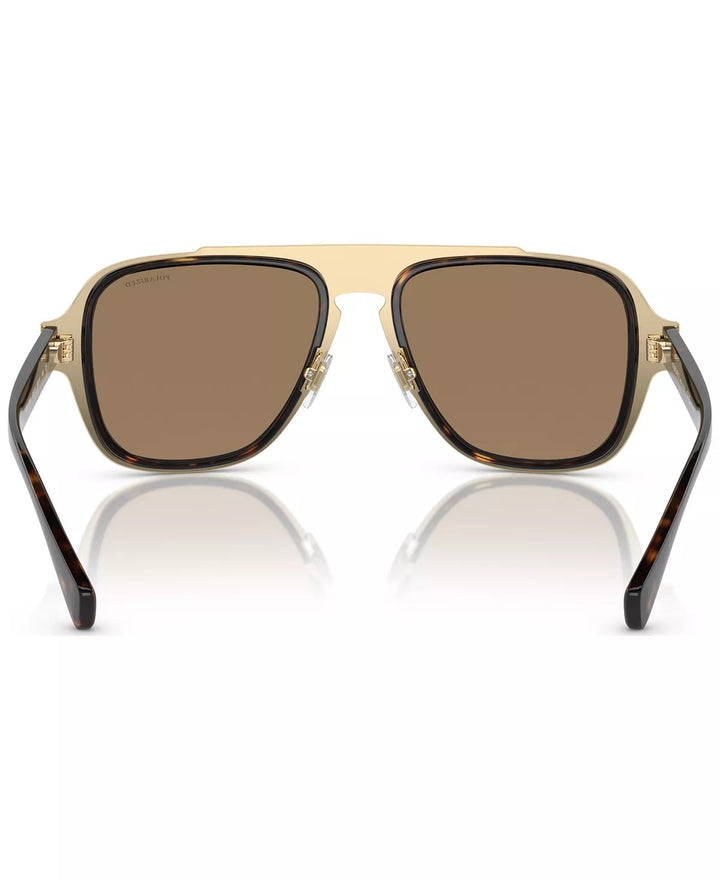 VERSACE POLARIZED DARK HAVANA SUNGLASSES