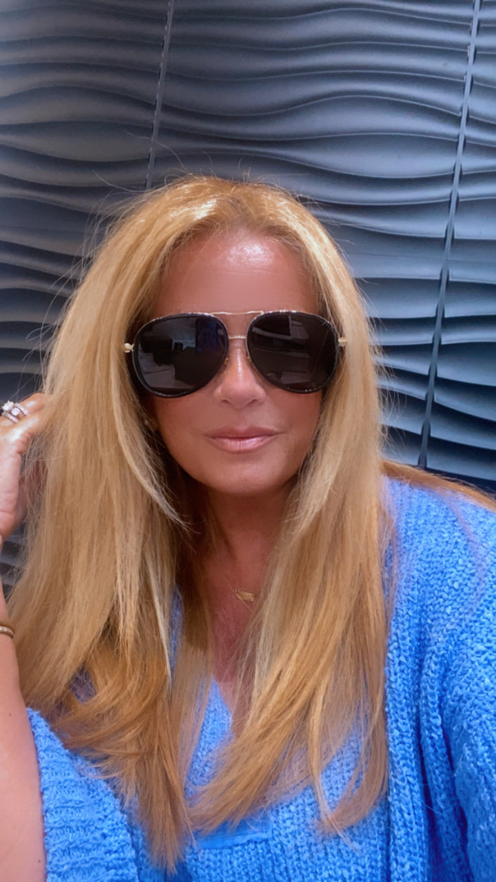 VERSACE VE2260 AVIATOR SUNGLASSES