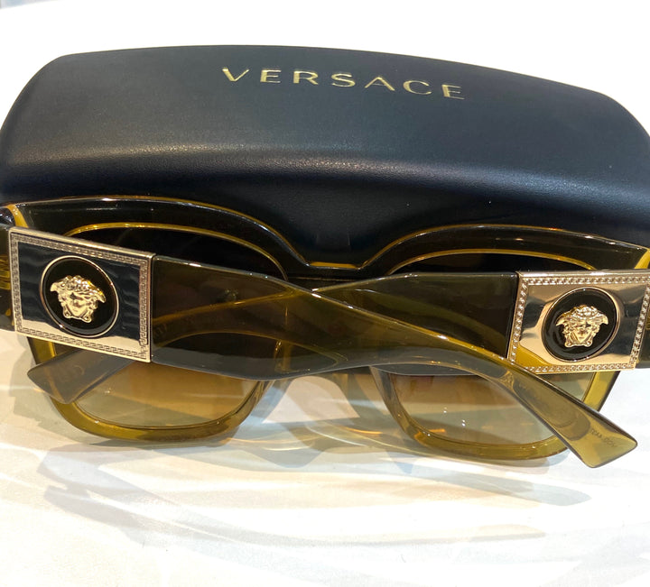 VERSACE VE4437U PILLOW GRADIENT HONEY YELLOW SUNGLASSES