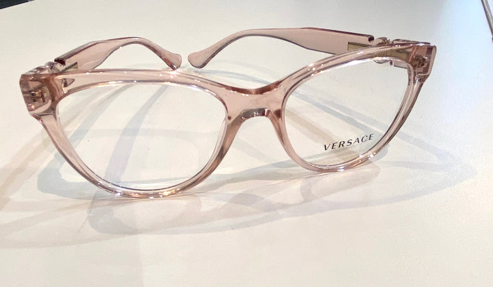VERSACE VE3304 5339 TRANSPARENT PINK EYEGLASSES FRAME