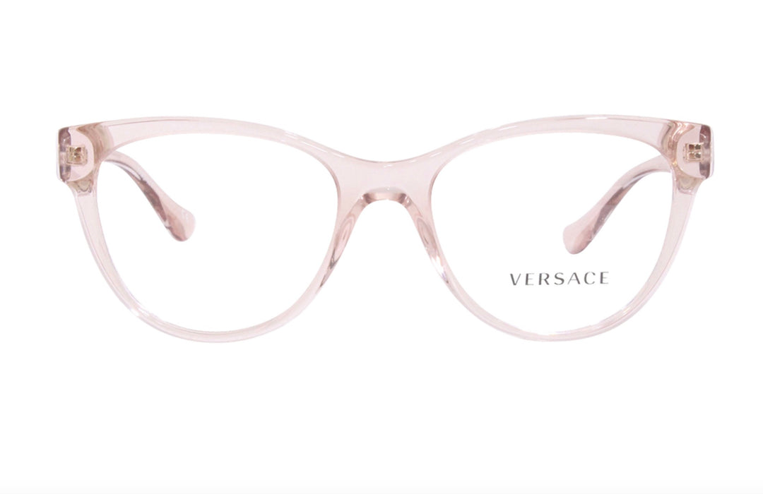VERSACE VE3304 5339 TRANSPARENT PINK EYEGLASSES FRAME