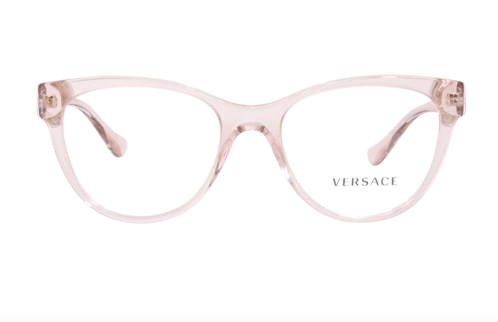VERSACE VE3304 5339 TRANSPARENT PINK EYEGLASSES FRAME
