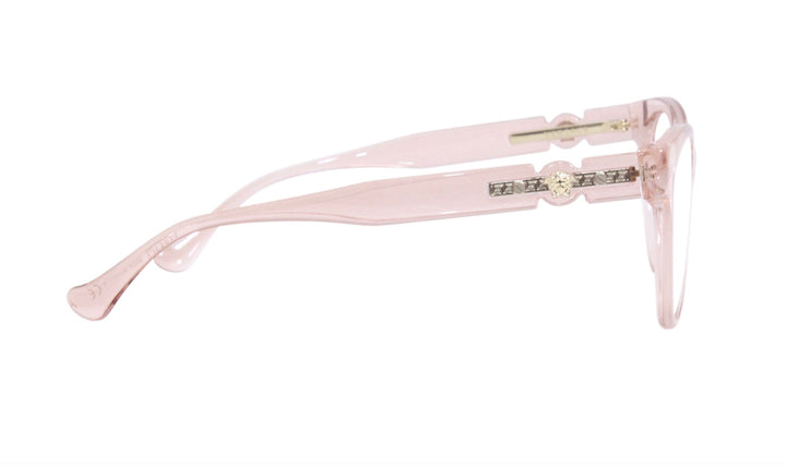 VERSACE VE3304 5339 TRANSPARENT PINK EYEGLASSES FRAME