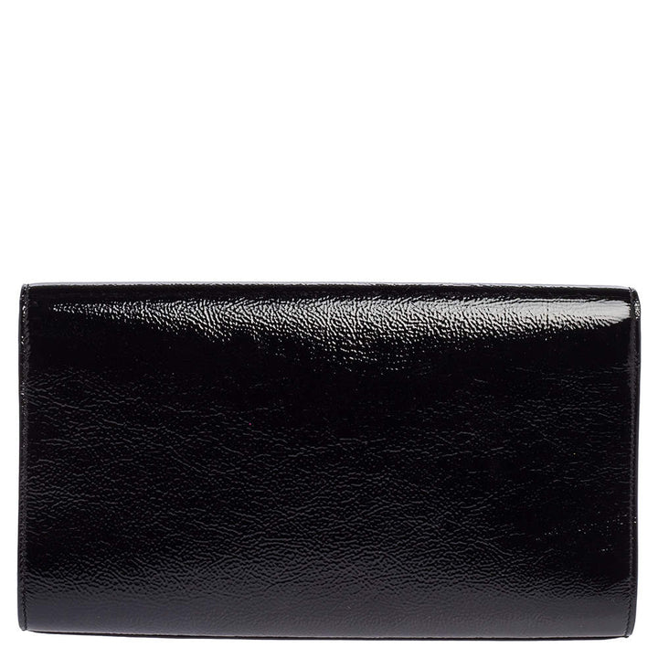 YSL PATENT LEATHER BELLE DE JOUR FLAP CLUTCH BAG