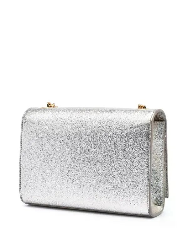 YSL METALLIC CALFSKIN MONOGRAM KATE CROSSBODY BAG