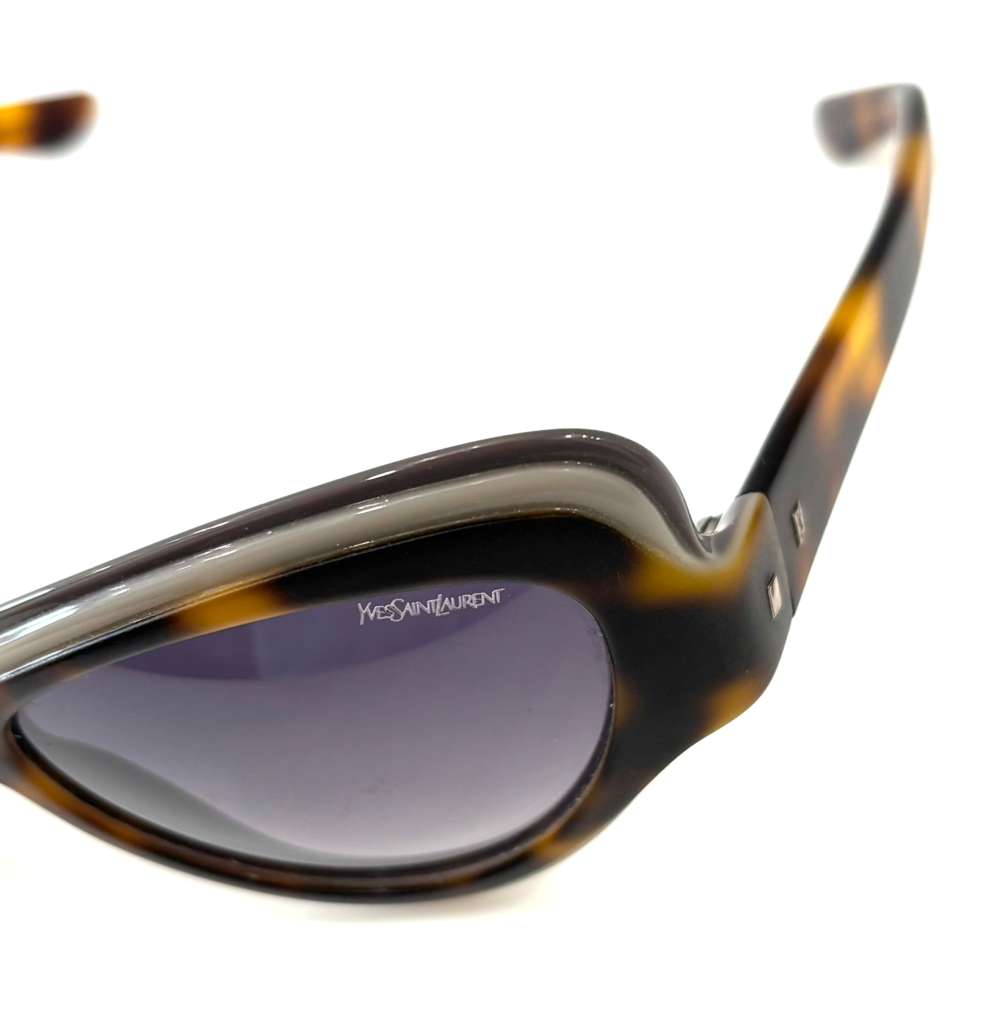 YSL 6366/S CAT-EYE SUNGLASSES – HAVANA (LQ99C)