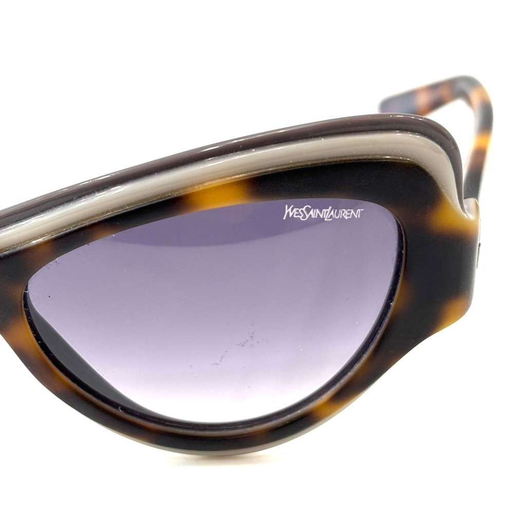 YSL 6366/S CAT-EYE SUNGLASSES – HAVANA (LQ99C)