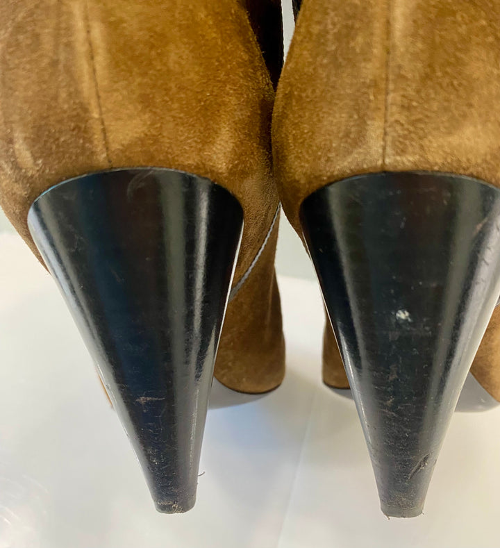 YVES SAINT LAURENT NIKI 85MM SUEDE ANKLE BOOTS