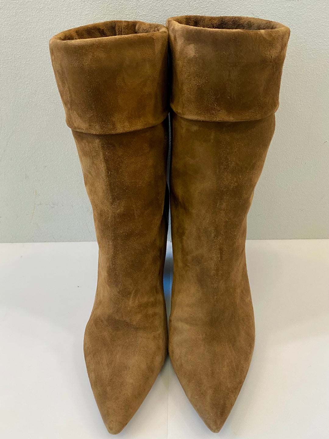 YVES SAINT LAURENT NIKI 85MM SUEDE ANKLE BOOTS