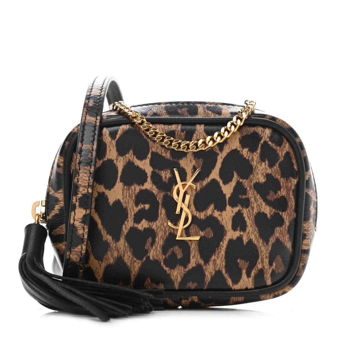 YSL BABY LOU LEOPARD HEART MONOGRAM TASSEL BAG Caroline s Fashion Luxuries