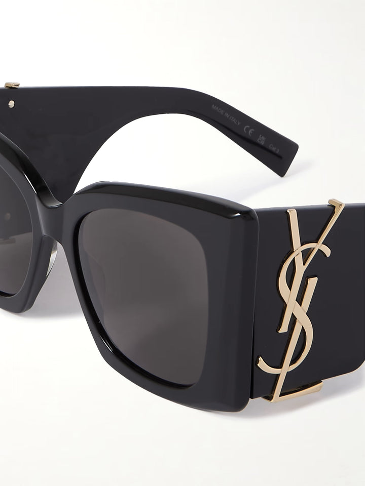 YSL SL M119F BLAZE OVERSIZED CAT-EYE SUNGLASSES