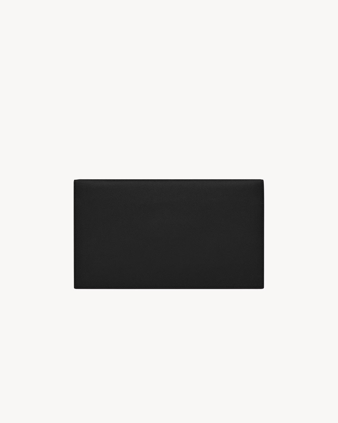 YSL GRAIN DE POUDRE UPTOWN CALFSKIN LEATHER ENVELOPE CLUTCH