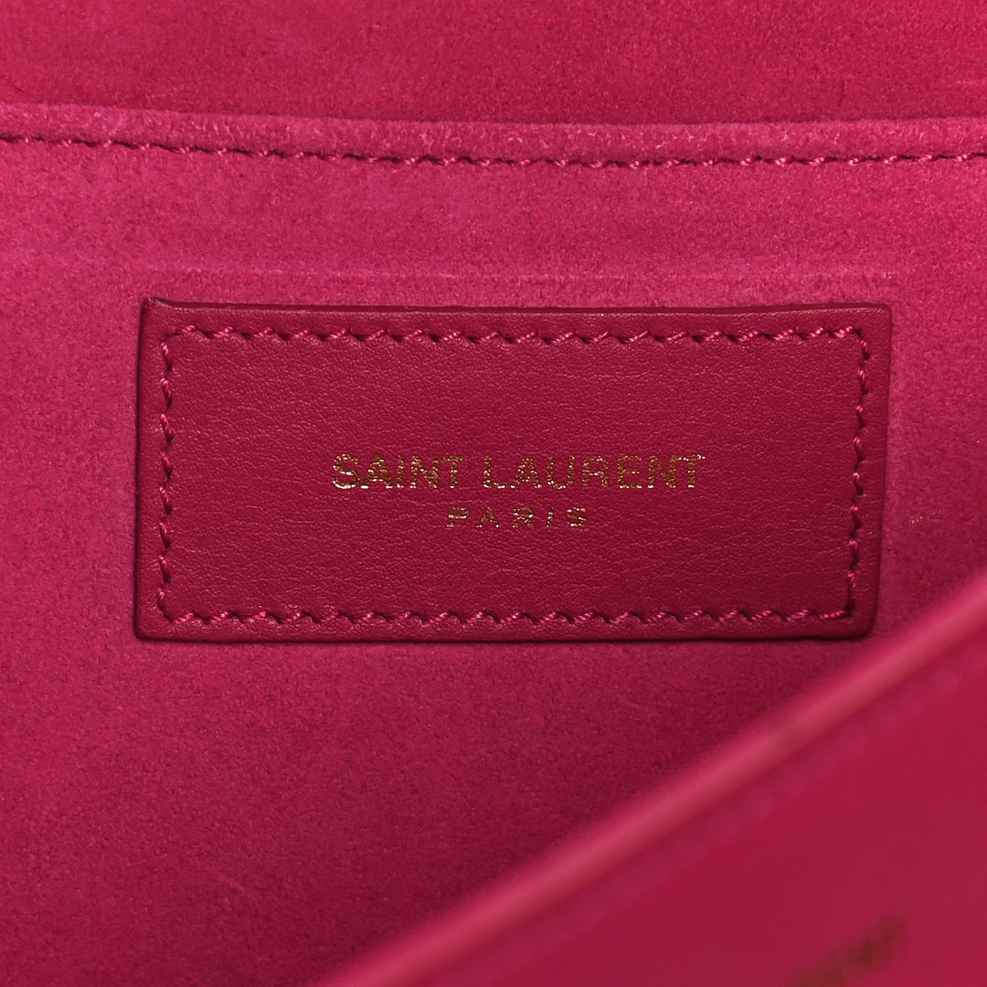 YSL CALFSKIN LEATHER CLASSIC Y LIGNE CLUTCH