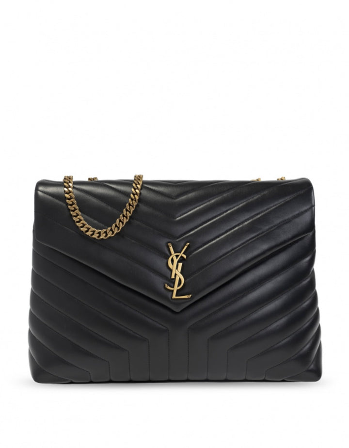 YSL CALFSKIN LEATHER LARGE LOULOU BAG