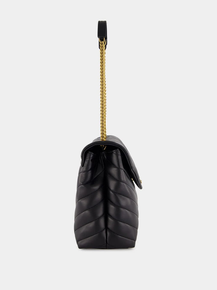 YSL CALFSKIN LEATHER LARGE LOULOU BAG