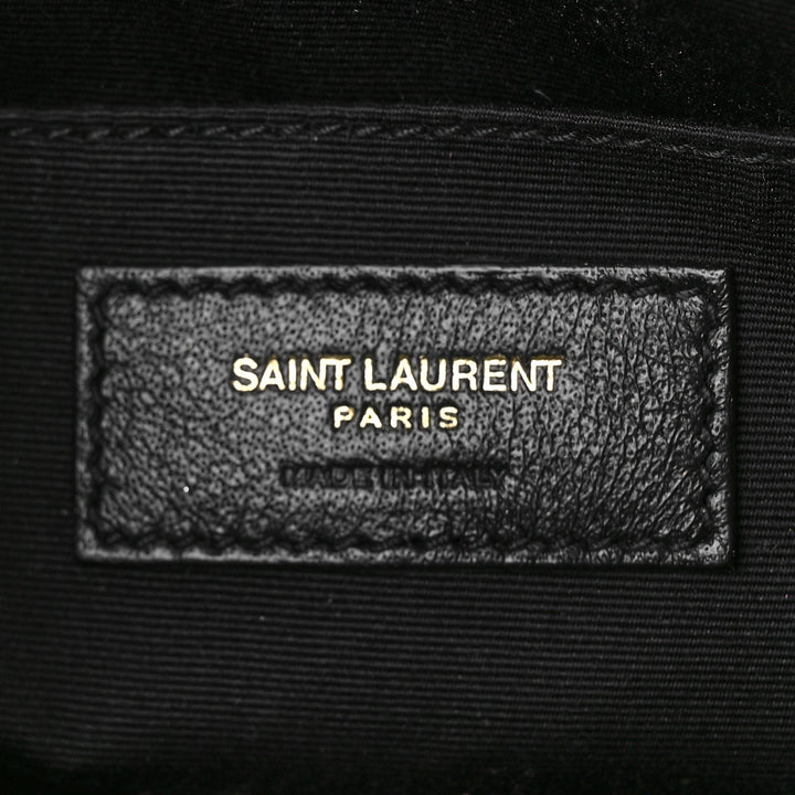 YSL CALFSKIN MATELASSE MONOGRAM MED LOU CAMERA BAG