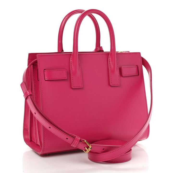 YVES SAINT LAURENT SAC DE JOUR NANO CALFSKIN TOTE BAG