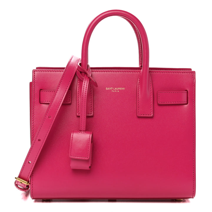 YVES SAINT LAURENT SAC DE JOUR NANO CALFSKIN TOTE BAG