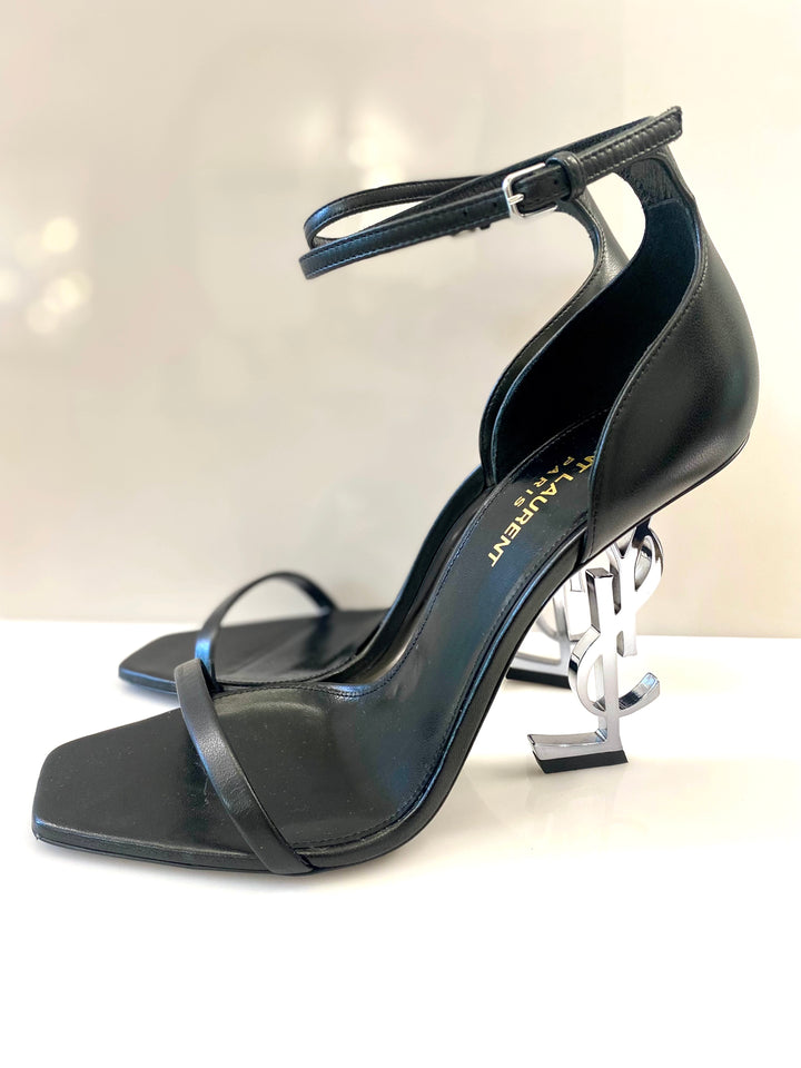 YSL CALFSKIN LEATHER OPYUM 110 SANDALS