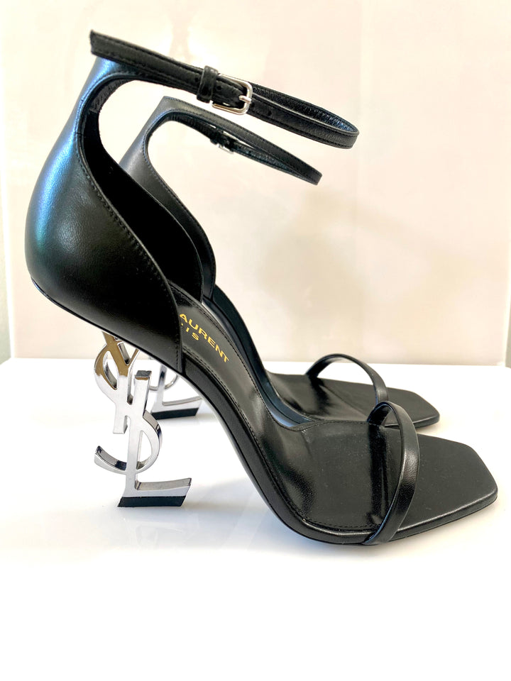 YSL CALFSKIN LEATHER OPYUM 110 SANDALS