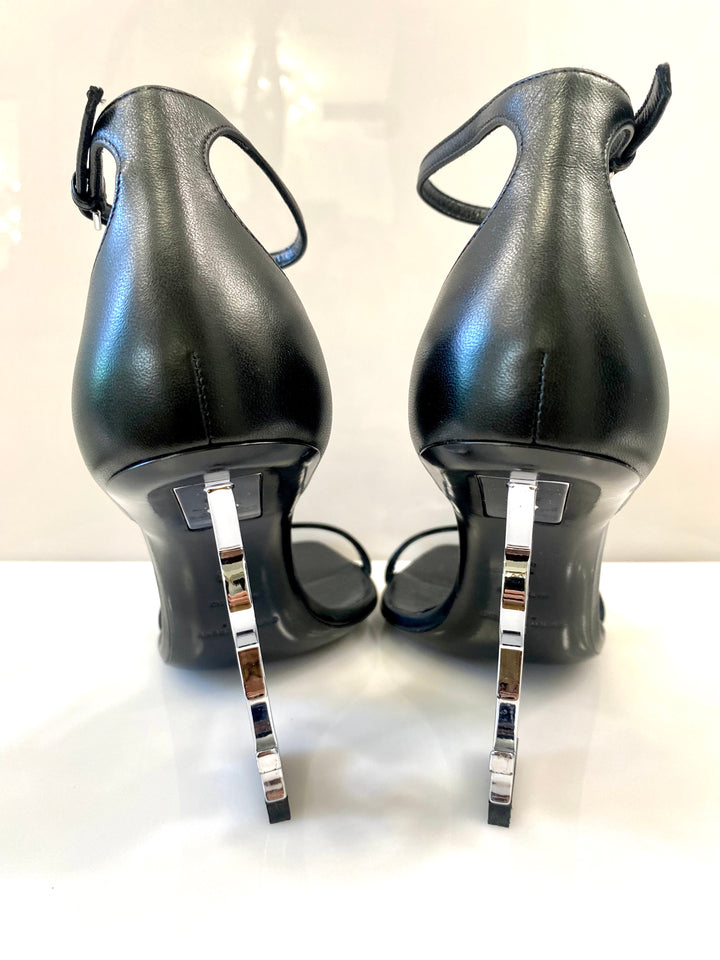 YSL CALFSKIN LEATHER OPYUM 110 SANDALS