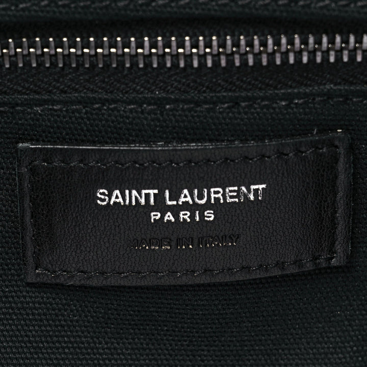 YSL CALFSKIN LEATHER PANIER FRINGE BAG