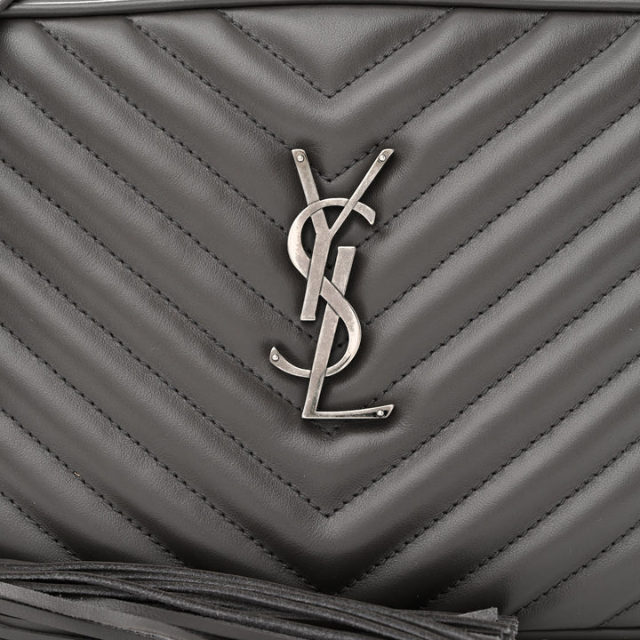 YSL CALFSKIN QUILTED MONOGRAM LOU CAMERA BAG
