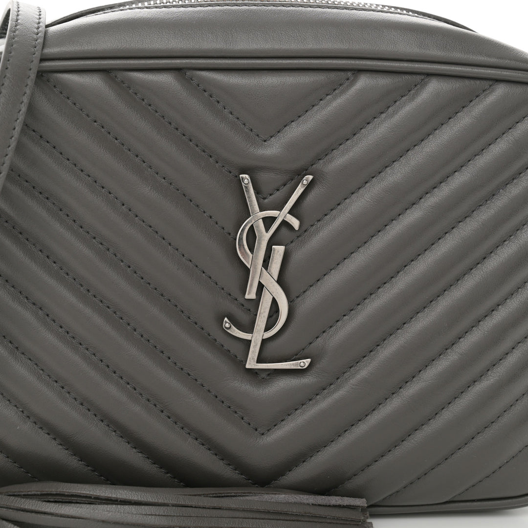 YSL CALFSKIN QUILTED MONOGRAM LOU CAMERA BAG