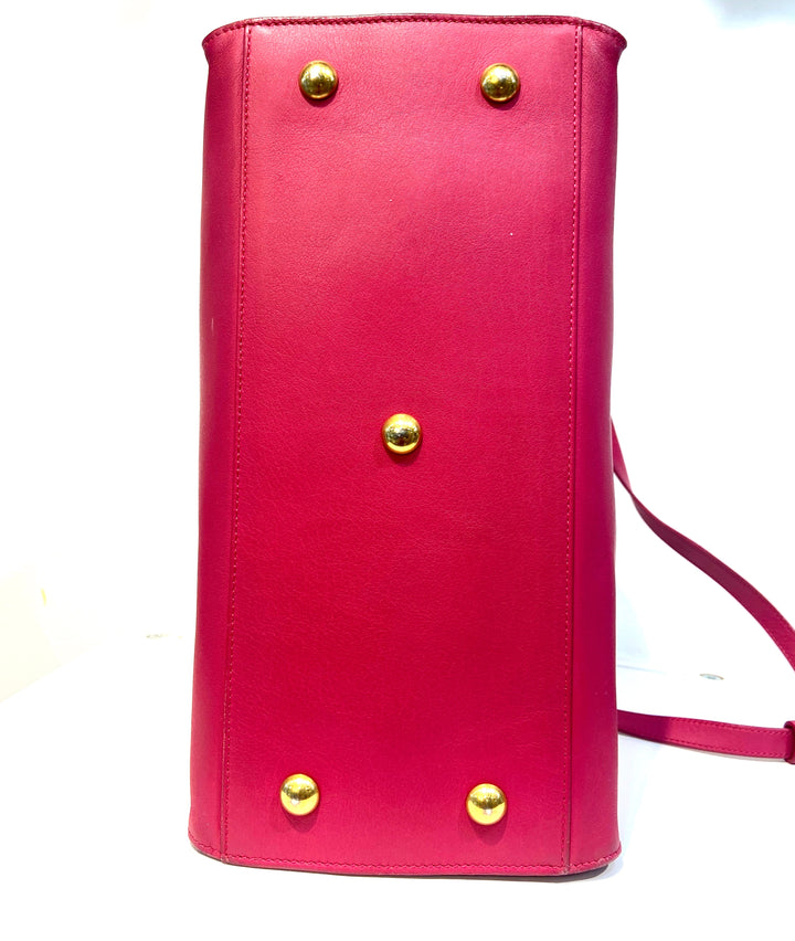 YSL CALFSKIN LEATHER CLASSIC Y CABAS SMALL SHOULDER BAG