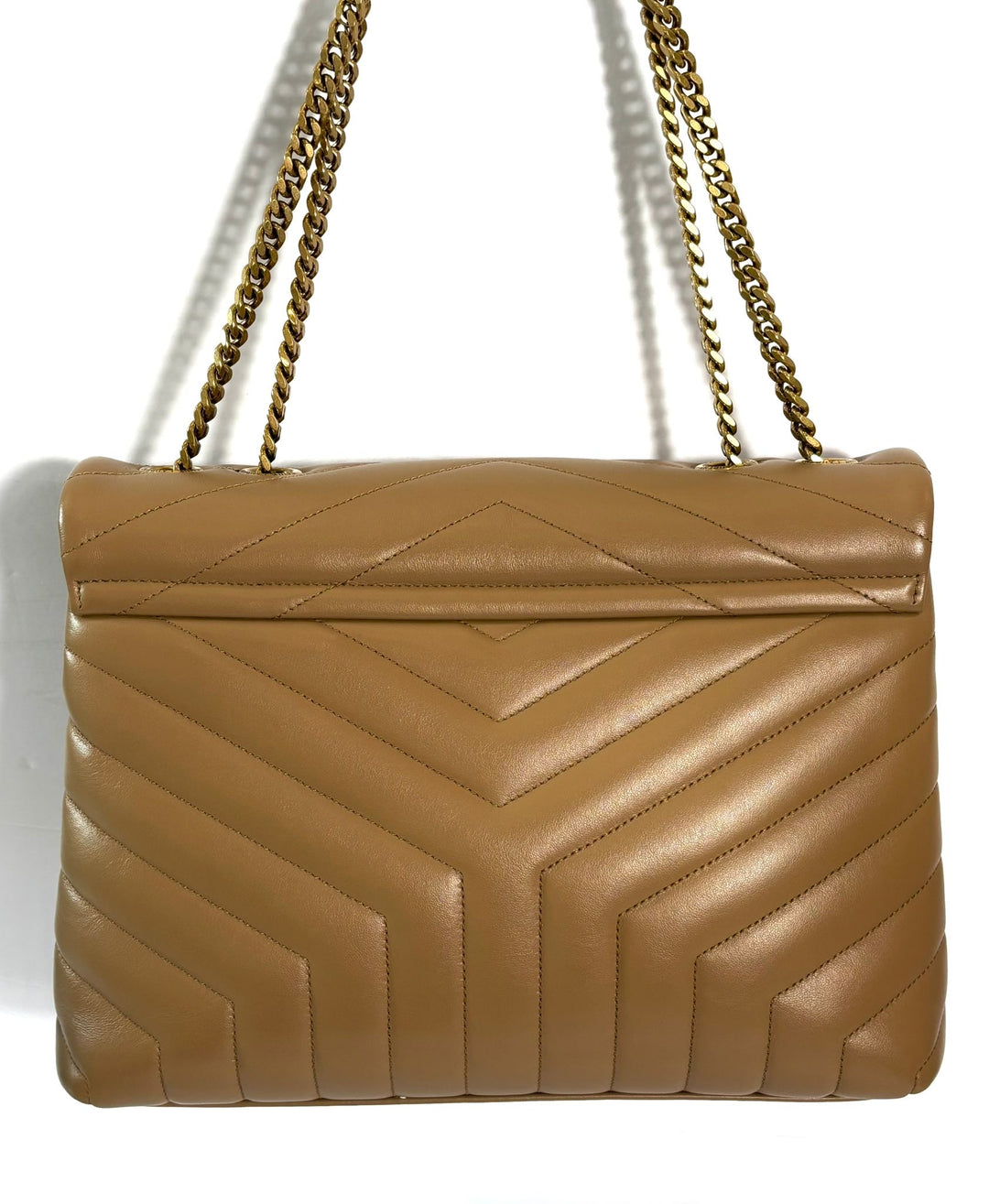 YSL CALFSKIN QUILTED MONOGRAM LOULOU MEDIUM  "Y" CHAIN BAG