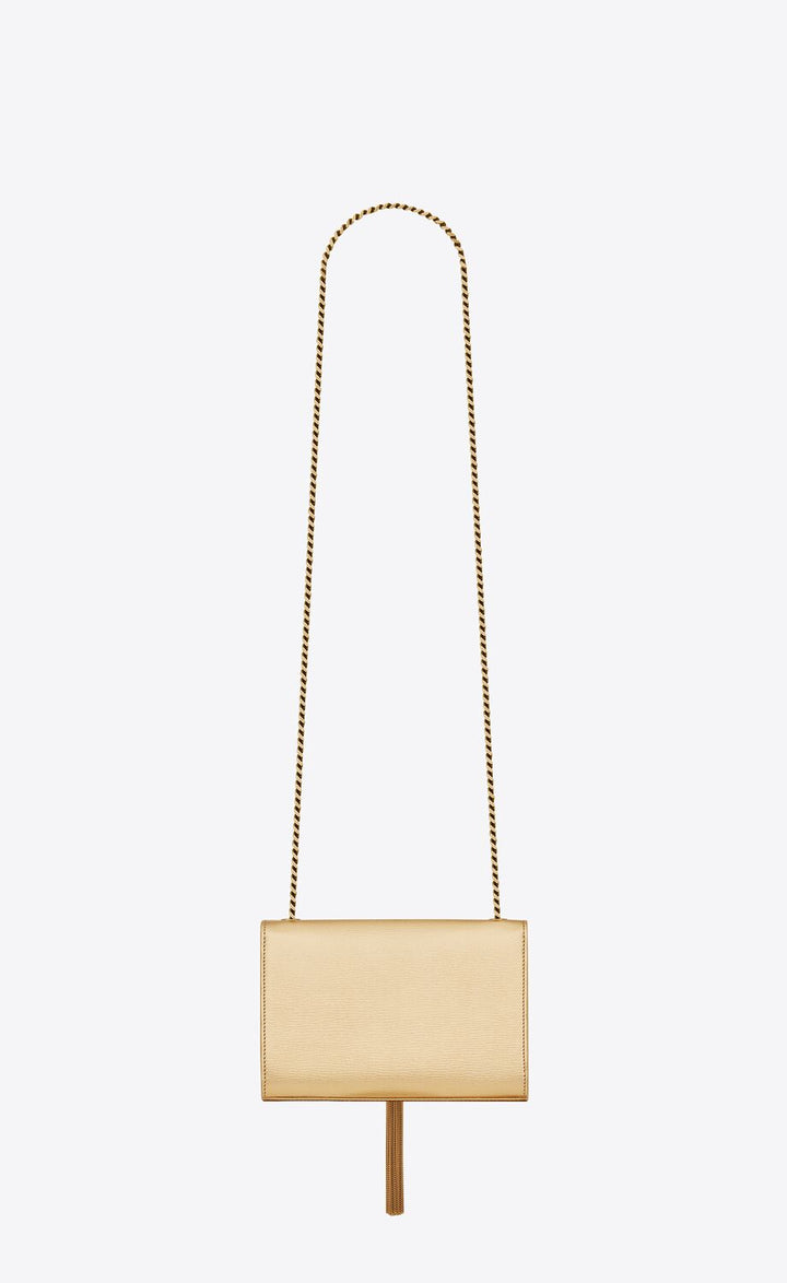 YSL CASSANDRE KATE TASSEL LEATHER WALLET ON A CHAIN