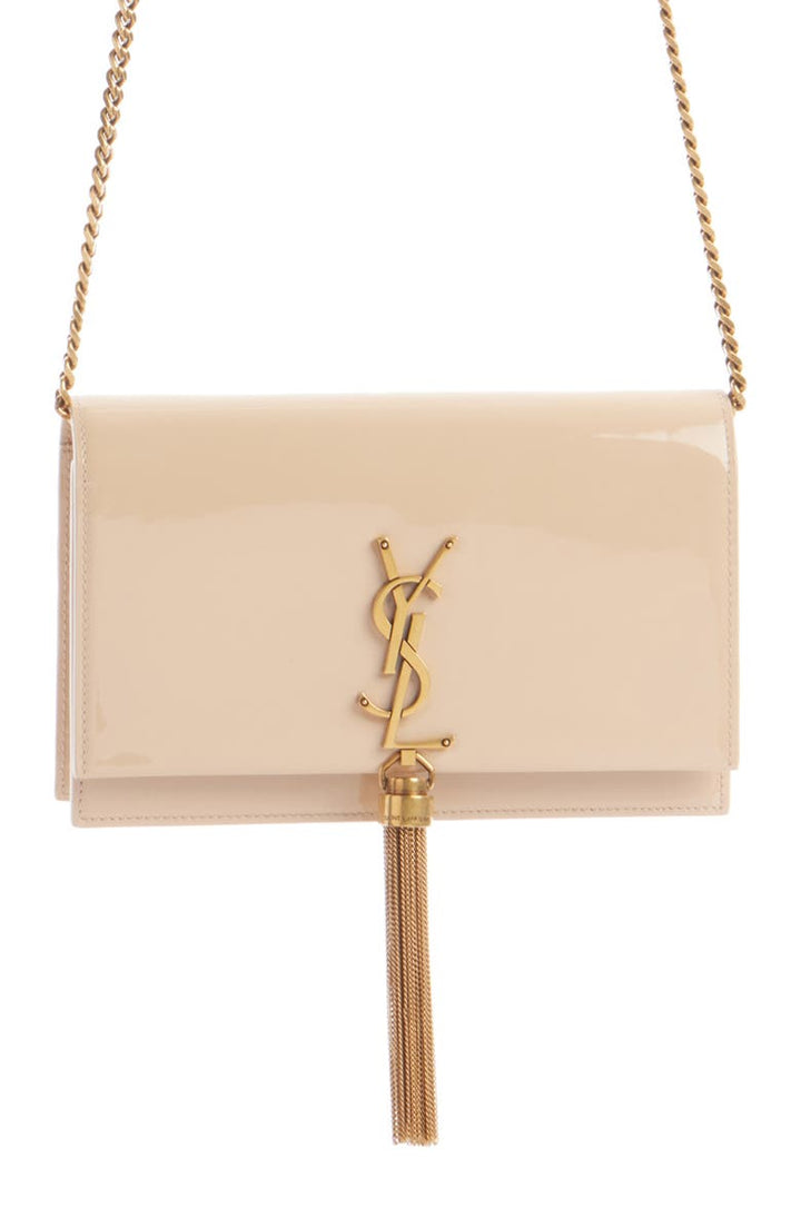 YSL CASSANDRE KATE TASSEL LEATHER WALLET ON A CHAIN