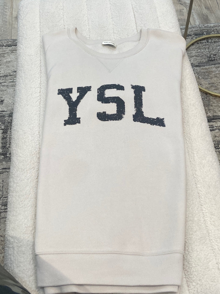 SAINT LAURENT YSL CASSANDRE LOGO SWEATSHIRT