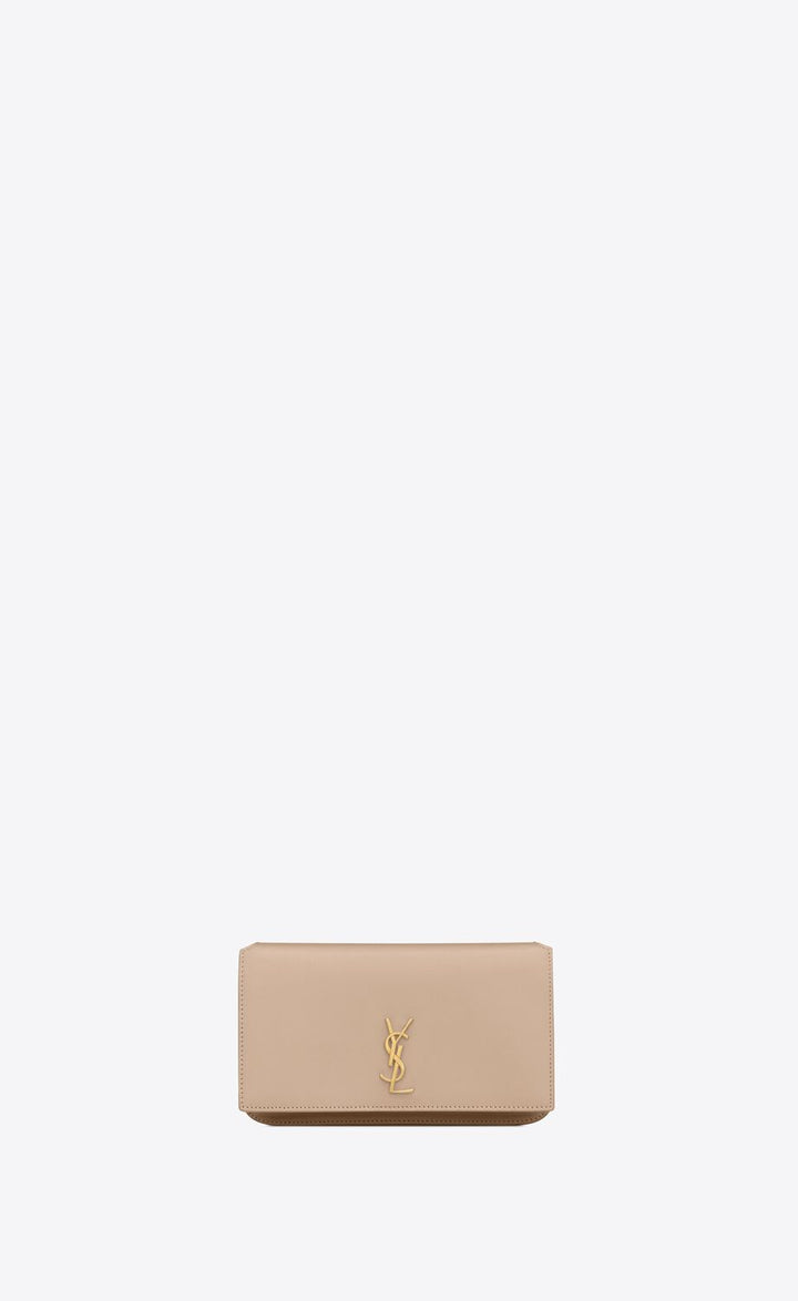 YSL CASSANDRE SMOOTH LEATHER PHONE HOLDER CHAIN BAG