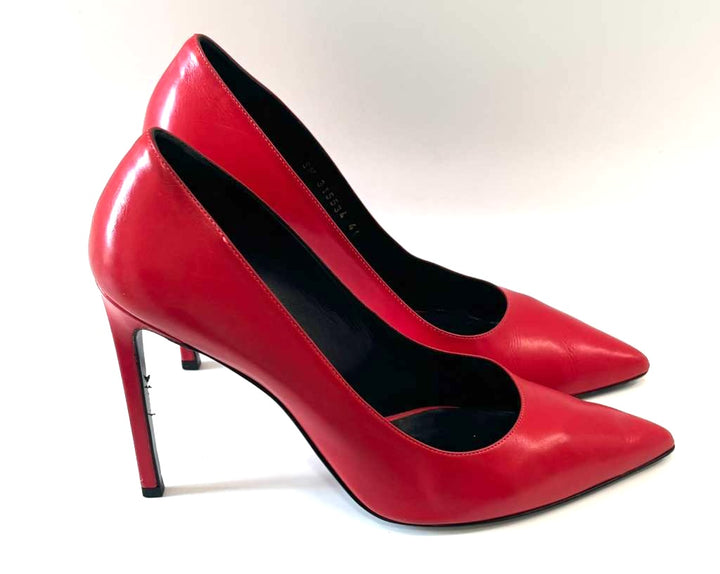 YSL CLASSIC PARIS ANJA 105 CALFSKIN LEATHER PUMPS
