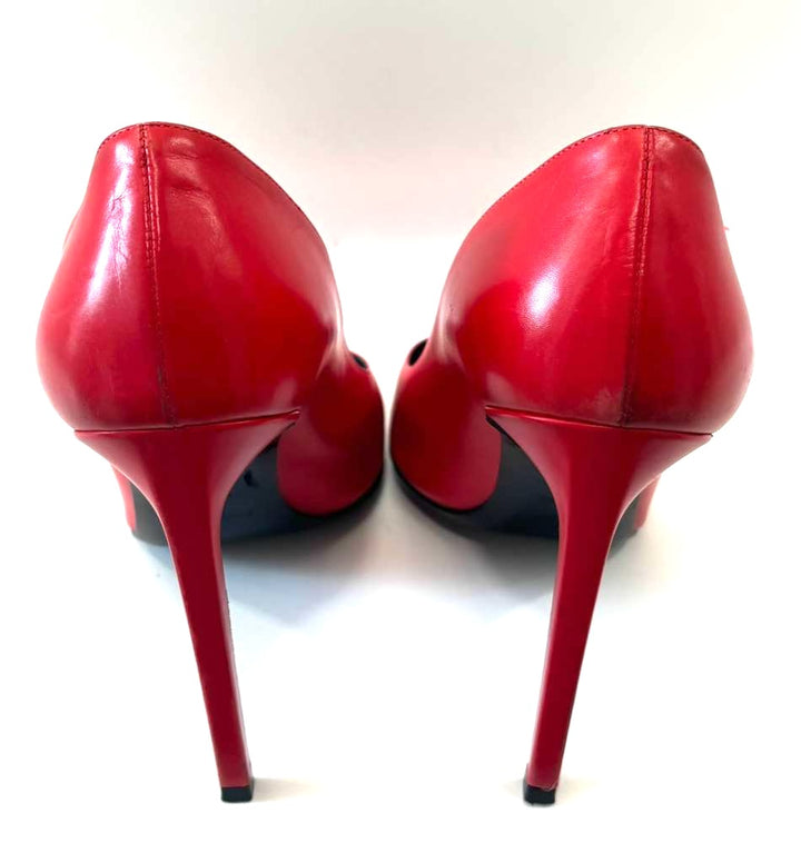 YSL CLASSIC PARIS ANJA 105 CALFSKIN LEATHER PUMPS