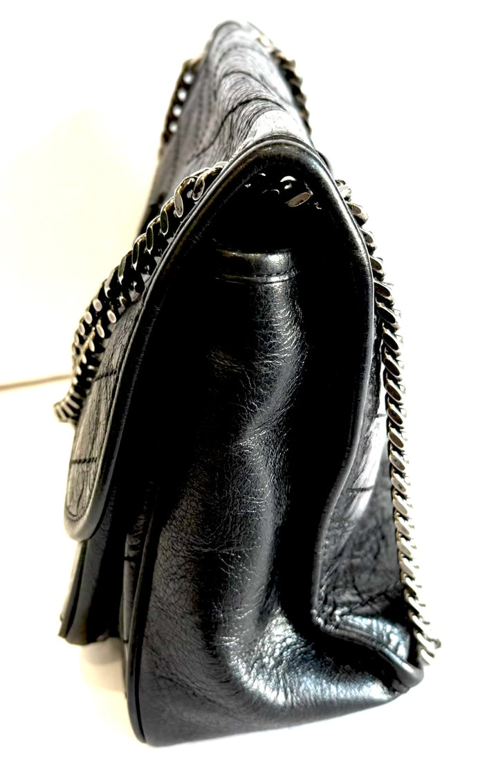 YSL CRINKLED LEATHER MEDIUM NIKI SHOULDER BAG