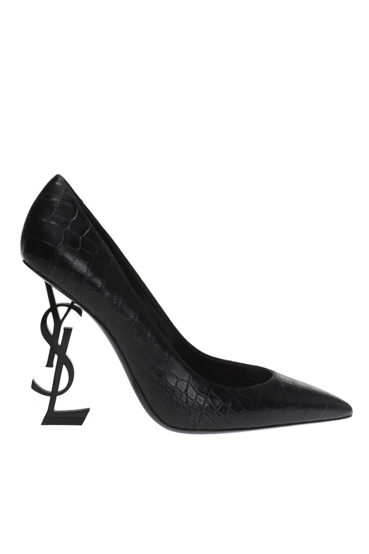 YSL CROC EMBOSSED OPYUM PUMPS