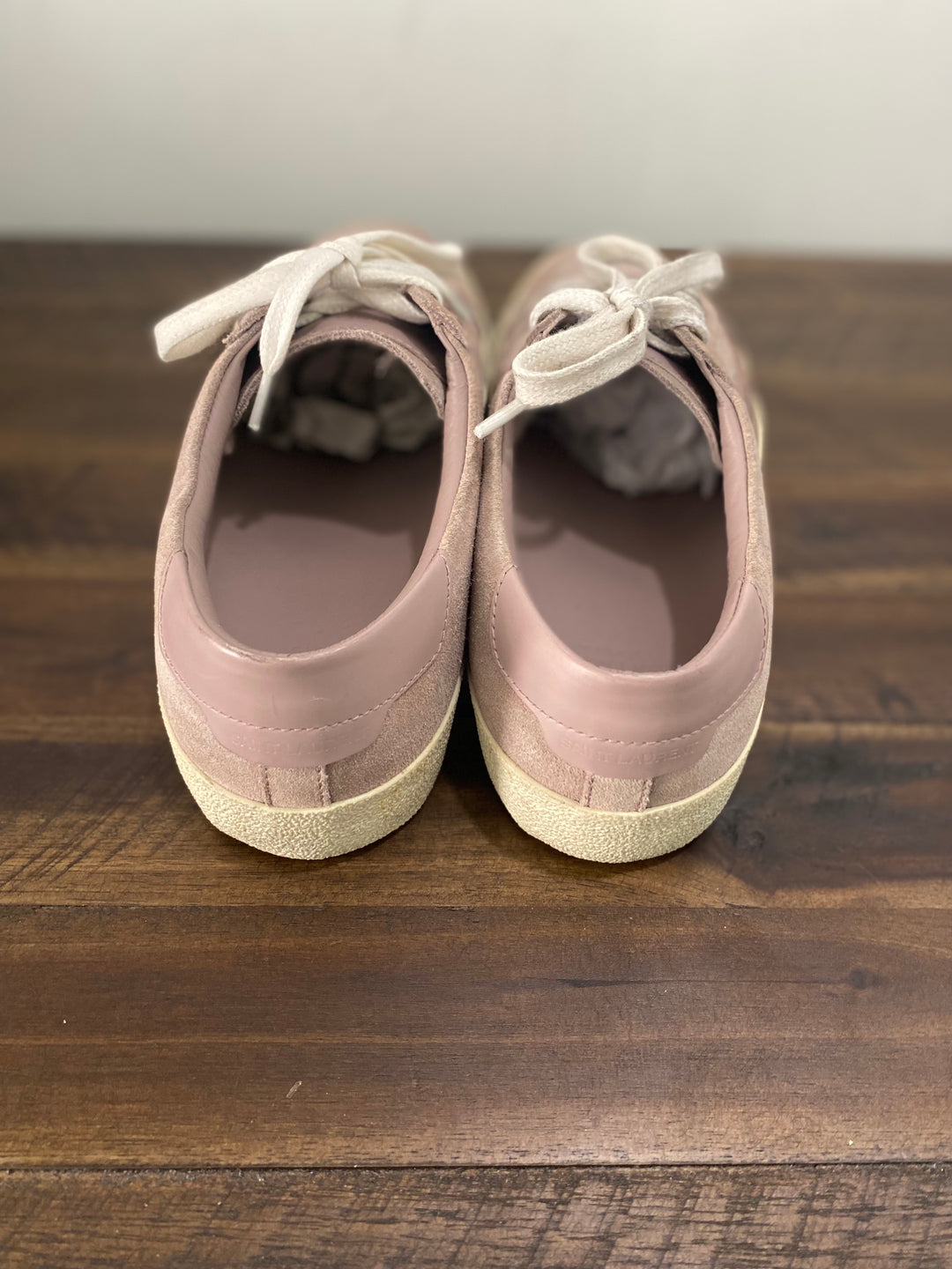 YSL DISTRESSED SUEDE CLASSIC COURT SNEAKERS