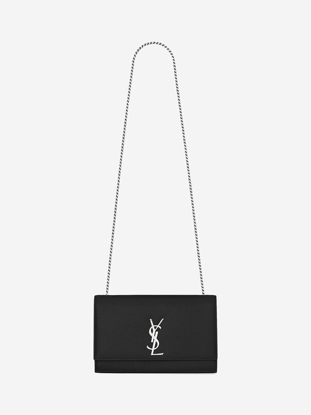 YSL GRAIN DE POUDRE LEATHER MEDIUM KATE CROSSBODY BAG